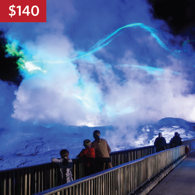 Picture of Dinner + Mārama: Geyser Light Trail